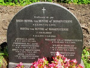 Bredo Henrik von Munthe af Morgenstierne gravminne Vestre gravlund.jpg