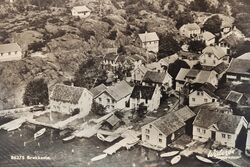 Brekkestø på 50-tallet. Bilde av Fjellanger Widerøe.