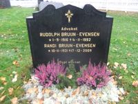 Advokat Rudolph Bruun-Evensen og kona Randi.