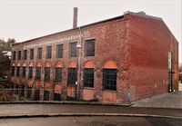 Brynsengfaret 4: tidl. Joh. Petersen A/S Lin og Bomullsvarefabrikk. Foto: Stig Rune Pedersen (2015)