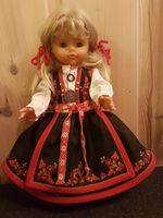 Dokke i Vest-Telemarksbunad.