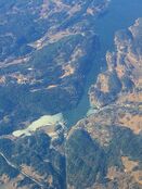 Motiv fra den innerste delen av Bunnefjorden, med Bonnebukta helt mot sørvest, sett fra rutefly. Foto: Stig Rune Pedersen
