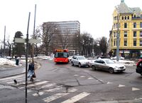 Gatebilde av Solli plass. Foto: Julia Xia