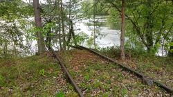 Buttspor ut mot Begna ved Hen stasjon. Foto: Pål Giørtz (2019).