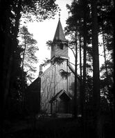 Bygdøy kapell ble oppført i 1876 og brant i 1958. Foto: Esther Langberg