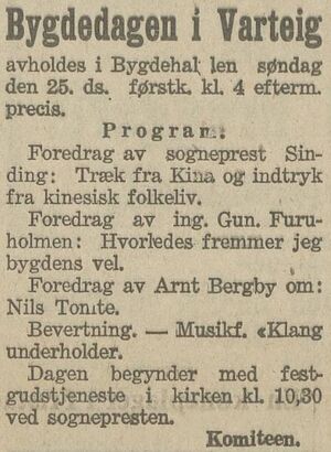 Bygdedagen i Varteig 1927 (Smaalenenes Social-Demokrat 1927-09-24, s4, sp4).jpg