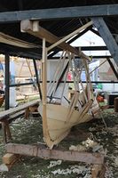 Bygging av åfjordsbåt under Forbundet KYSTENs landsstevne i 2014. Foto: Chris Nyborg