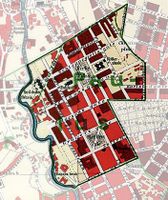 Kart over Paulus menighet i 1911.
