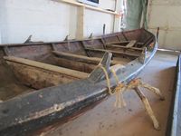 Ein aurgjeldsfyring utstilt i Geitbåtmuseet. Foto: Olve Utne (2011).