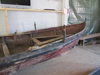 Ein aurgjeldsfyring utstilt i Geitbåtmuseet. Foto: Olve Utne (2011).