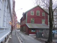 Hjelmsgate 3 våren 2012. Foto: Olve Utne