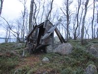 Velta njalla på Skeppsholmen i Arjeplog. Foto: Olve Utne (2012).