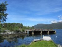 Den tidlegare ferjekaia i Renndalen. Foto: Olve Utne (2015).