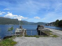 Den tidlegare ferjekaia i Renndalen. Foto: Olve Utne (2015).