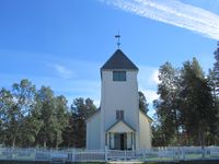 Elgå kirke (bygd 1946). Foto: Olve Utne (2015).
