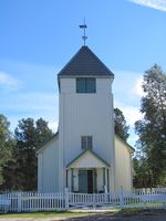 Elgå kirke (bygd 1946). Foto: Olve Utne (2015).