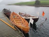 Åfjordsseksring, geitbåt-melfæring og lysterfæring under Råseglseminaret 2015 på Otnes i Valsøyfjorden. Foto: Olve Utne (2015).