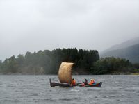 Åfjordsseksring under kappsegling i Valsøyfjorden. Foto: Olve Utne (2015).