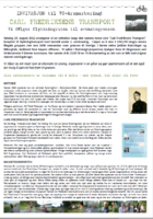 Invitasjon til 70-årsmarkering for Carl Fredriksens Transport 2012.