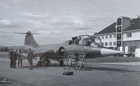 Canadisk CF-104 på Kjeller.