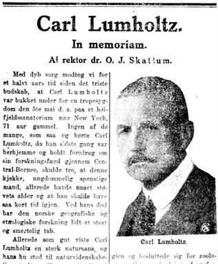 Carl Sophus Lumholtz lokalhistoriewiki.no