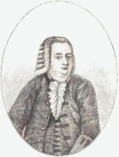 Justisråd Christian Ancher (1711–1765), grunnleggeren av mye av familieformuen. Foto: Ludvig Ludvigsen Daae: Det gamle Christiania, s. 254, Christiania, Cappelen, 1891