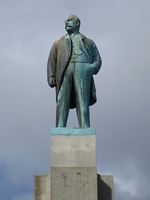 Gustav Vigelands Chr. Michelsen-statue ved parkens nordre del, ved Festplassen. Foto: Stig Rune Pedersen