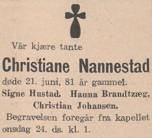 Christiane Nannestad 1854-1936 dødsannonse.JPG