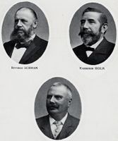 Nederste bilde er av bestyrer Klemetsdal, ansatt i 1904.