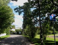 Christopher Hansteens vei på Blindern i Oslo. Foto: Stig Rune Pedersen