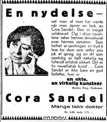 Cora Sandel annonse Aftenposten 1935.jpg
