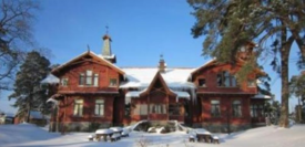 Villa på Croftholmen, oppført 1893–1895 for Frederic Croft. Foto: Telemark fylkeskommune