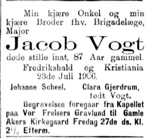 Dødsannonse Jacob Vogt 1906.jpg