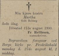47. Dødsannonse for Martha Helliesen i Harstad Tidende 20.08.1900.jpg