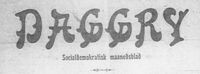 Slik var logoen til DAGGRYs nr 1 i 1905