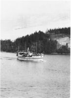 D/S «Bonden» var i trafikk på Snåsavatnet 1885–1926. Foto: Ukjent