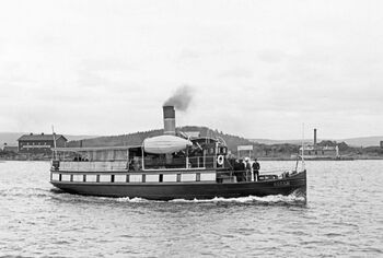 D/S Oscar ble fra Bygdø nye Dapskibsselskab i 1899. Hun seilte på "Askerlandet helt fram til 1952. (Foto Anders B Wilse)