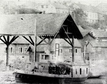 Den lille dampbåten D/S Sirius, bygget ved Akers mek. verksted i 1866 for Christiania-Oslo Dampskibsselskab. Hun seilte mest på Bygdøy og Ormøya. I 1867-69 seilte hun også på Bunnefjorden også på "Askerlandet" til Sætre. (Fotograf ukjent)