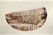 Dals bro over Rise-elven 1854-1864. Kilde: Jernbanemuseet