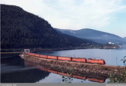 Dagtoget ved Dalselv. Foto: Thor Bjerke