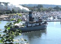 «Styrbjørn» i kanalen i Tønsberg. Foto: Stig Rune Pedersen (2010).