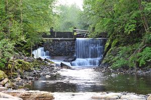Demningen til Bjørum Sag i Kjaglia.JPG