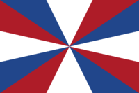 Den nederlandske marinens gjøs bruker flaggfargene, men i en helt annen sammensetning enn nasjonalflagget.