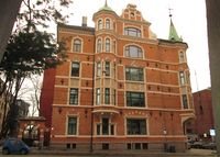 Sverregården (Thomles gate 4-6/Drammensveien 44b), arkitekt Ole Sverre. Foto: Stig Rune Pedersen