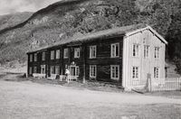 Drivstogo i Oppdal kommune i Sør-Trøndelag. Foto: Halvor Vreim (1946).