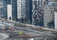 Dronning Eufemias gate sett fra utkikkspunktet ved Ekeberg november 2014. Foto: Stig Rune Pedersen