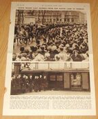 Faksimile fra London Illustrated News 1938: Dronning Mauds siste reise.