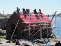 Dugnad på stakenaustet.