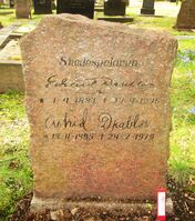 Skuespilleren Edvard Drabløs' gravminne. Foto: Stig Rune Pedersen