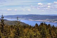Mjøsa sett fra Mistberget. Foto: Leif-Harald Ruud (2024).
